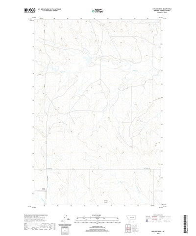 United States Geological Survey Hafla School, MT (2020, 24000-Scale) digital map