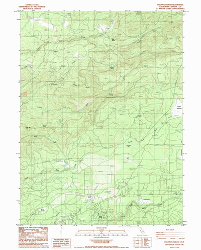 United States Geological Survey Hagaman Gulch, CA (1985, 24000-Scale) digital map