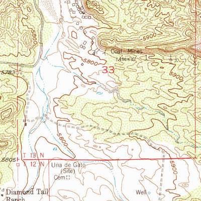 United States Geological Survey Hagan, NM (1954, 24000-Scale) digital map