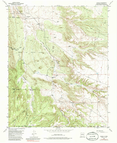 United States Geological Survey Hagan, NM (1975, 24000-Scale) digital map