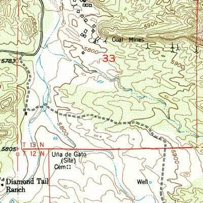 United States Geological Survey Hagan, NM (1975, 24000-Scale) digital map