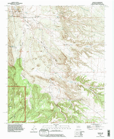United States Geological Survey Hagan, NM (1990, 24000-Scale) digital map