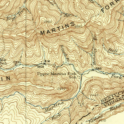 United States Geological Survey Hagan, VA-TN-KY (1932, 62500-Scale) digital map