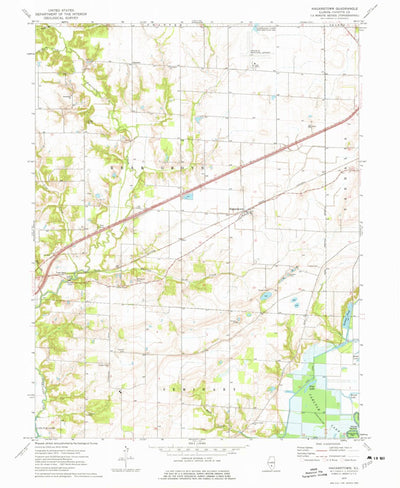 United States Geological Survey Hagarstown, IL (1974, 24000-Scale) digital map