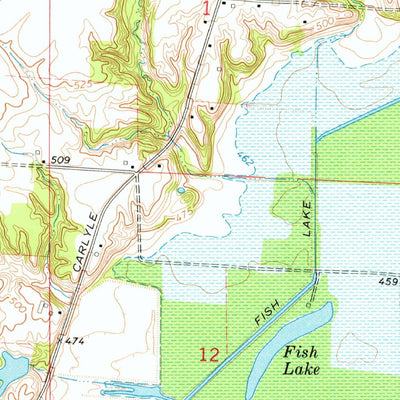 United States Geological Survey Hagarstown, IL (1974, 24000-Scale) digital map