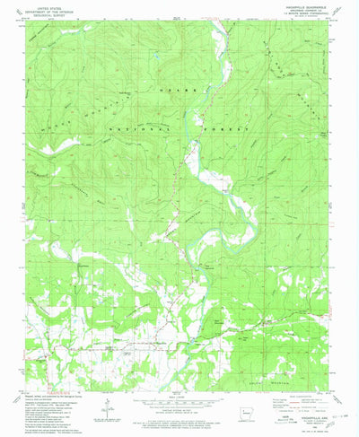 United States Geological Survey Hagarville, AR (1980, 24000-Scale) digital map