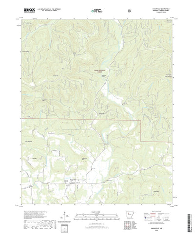 United States Geological Survey Hagarville, AR (2020, 24000-Scale) digital map