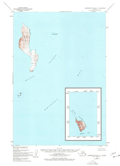 United States Geological Survey Hagemeister Island C-1, AK (1948, 63360-Scale) digital map