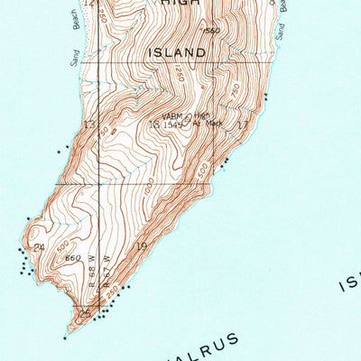 United States Geological Survey Hagemeister Island C-2, AK (1948, 63360-Scale) digital map