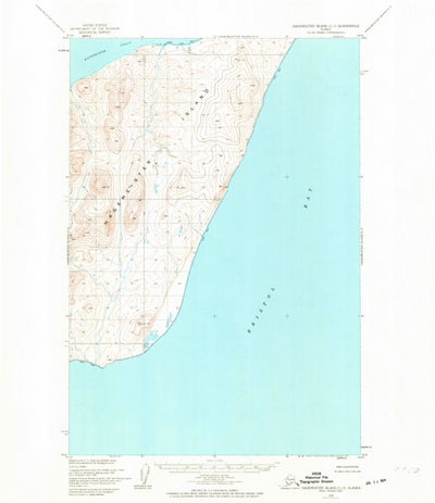 United States Geological Survey Hagemeister Island C-3, AK (1948, 63360-Scale) digital map