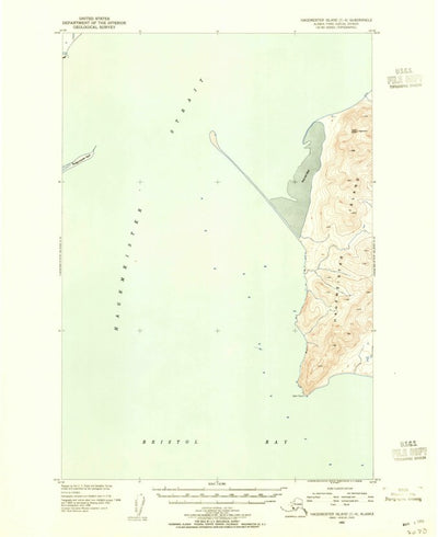United States Geological Survey Hagemeister Island C-4, AK (1952, 63360-Scale) digital map