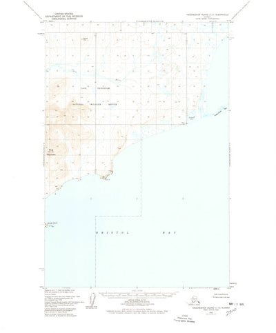 United States Geological Survey Hagemeister Island C-5, AK (1948, 63360-Scale) digital map