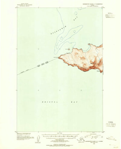 United States Geological Survey Hagemeister Island C-7, AK (1952, 63360-Scale) digital map