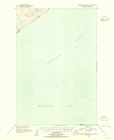 United States Geological Survey Hagemeister Island D-2, AK (1953, 63360-Scale) digital map