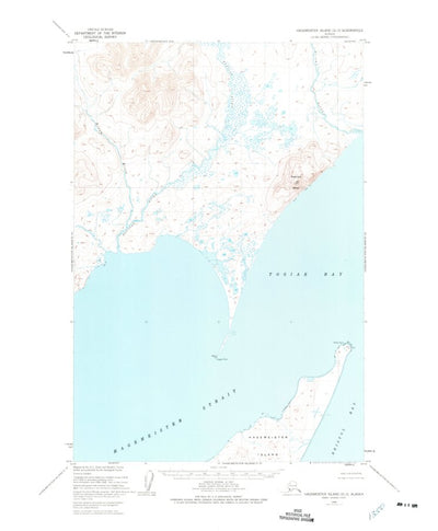 United States Geological Survey Hagemeister Island D-3, AK (1948, 63360-Scale) digital map