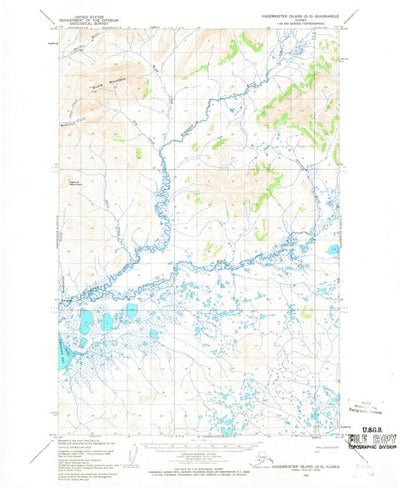 United States Geological Survey Hagemeister Island D-5, AK (1954, 63360-Scale) digital map