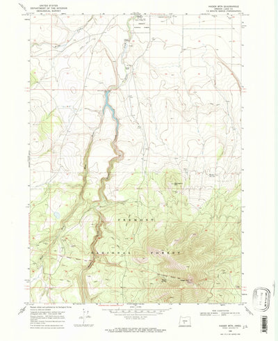 United States Geological Survey Hager Mountain, OR (1968, 24000-Scale) digital map