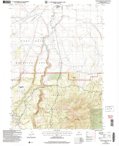 United States Geological Survey Hager Mountain, OR (2004, 24000-Scale) digital map