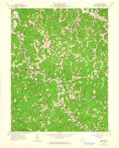 United States Geological Survey Hager, WV (1962, 24000-Scale) digital map