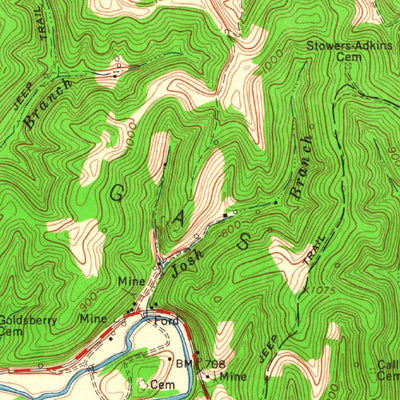 United States Geological Survey Hager, WV (1962, 24000-Scale) digital map