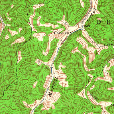 United States Geological Survey Hager, WV (1962, 24000-Scale) digital map