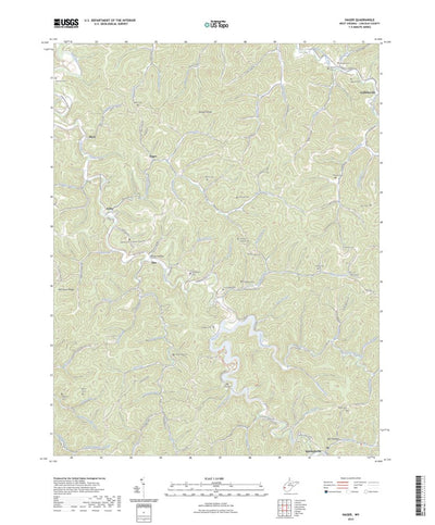 United States Geological Survey Hager, WV (2023, 24000-Scale) digital map