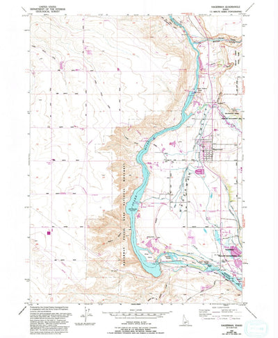 United States Geological Survey Hagerman, ID (1949, 24000-Scale) digital map