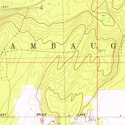 United States Geological Survey Hagerman Lake, MI-WI (1981, 24000-Scale) digital map