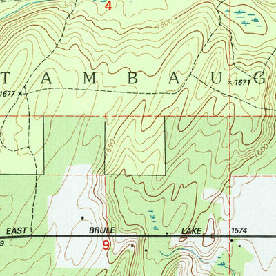 United States Geological Survey Hagerman Lake, MI-WI (1999, 24000-Scale) digital map