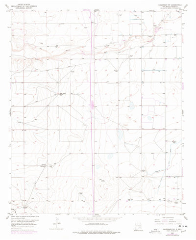 United States Geological Survey Hagerman SW, NM (1952, 24000-Scale) digital map