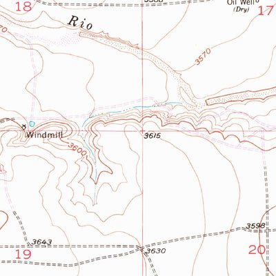 United States Geological Survey Hagerman SW, NM (1952, 24000-Scale) digital map