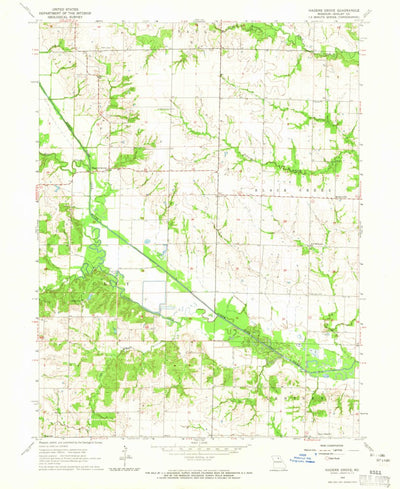 United States Geological Survey Hagers Grove, MO (1964, 24000-Scale) digital map