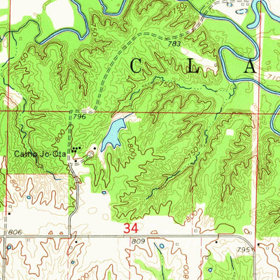 United States Geological Survey Hagers Grove, MO (1964, 24000-Scale) digital map
