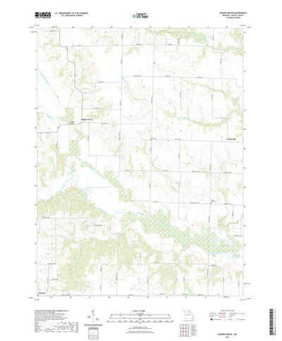 United States Geological Survey Hagers Grove, MO (2021, 24000-Scale) digital map