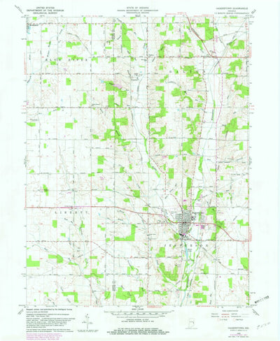 United States Geological Survey Hagerstown, IN (1960, 24000-Scale) digital map