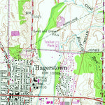 United States Geological Survey Hagerstown, IN (1960, 24000-Scale) digital map