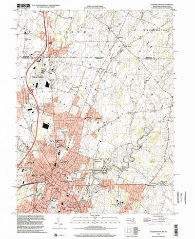 United States Geological Survey Hagerstown, MD-PA (1999, 24000-Scale) digital map
