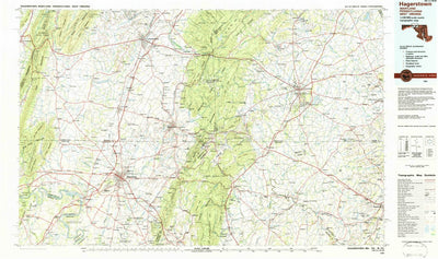 United States Geological Survey Hagerstown, MD-PA-WV (1983, 100000-Scale) digital map