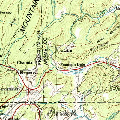 United States Geological Survey Hagerstown, MD-PA-WV (1983, 100000-Scale) digital map
