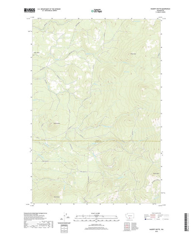 United States Geological Survey Hagerty Butte, WA (2020, 24000-Scale) digital map