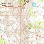 United States Geological Survey Hahn Creek Pass, MT (1999, 24000-Scale) digital map