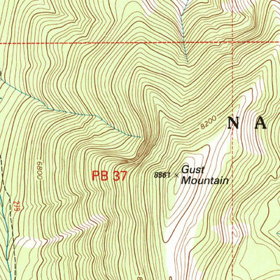 United States Geological Survey Hahn Creek Pass, MT (1999, 24000-Scale) digital map