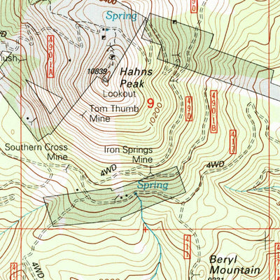 United States Geological Survey Hahns Peak, CO (2000, 24000-Scale) digital map