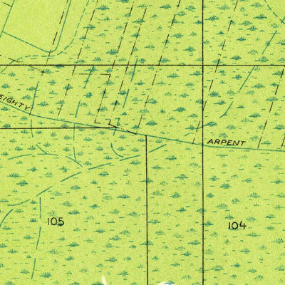 United States Geological Survey Hahnville, LA (1932, 31680-Scale) digital map