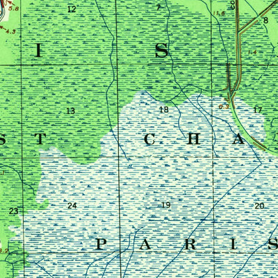 United States Geological Survey Hahnville, LA (1955, 62500-Scale) digital map