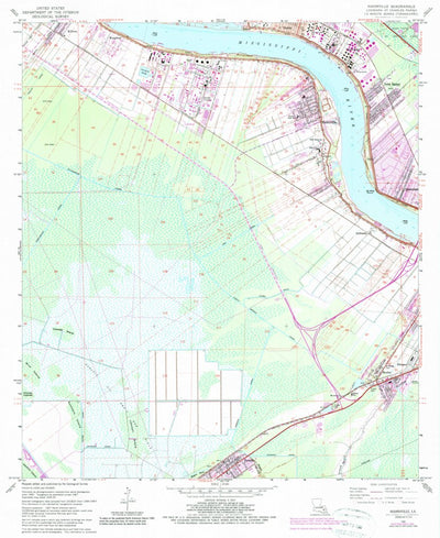 United States Geological Survey Hahnville, LA (1967, 24000-Scale) digital map