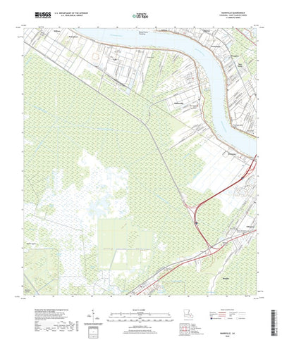 United States Geological Survey Hahnville, LA (2020, 24000-Scale) digital map