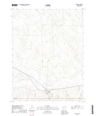 United States Geological Survey Haigler, NE (2021, 24000-Scale) digital map
