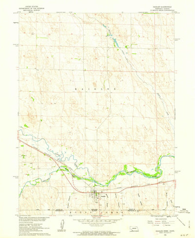 United States Geological Survey Haigler, NE-KS (1961, 24000-Scale) digital map
