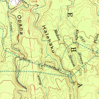 United States Geological Survey Haiku, HI (1957, 24000-Scale) digital map